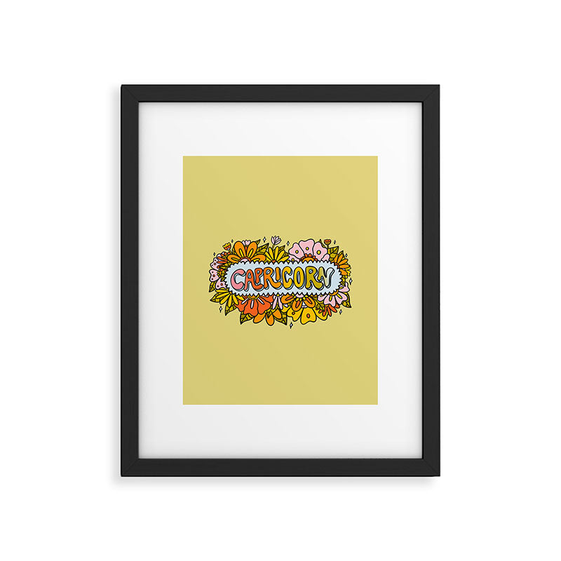 Capricorn Flowers Framed Art Print Gallery Image 6