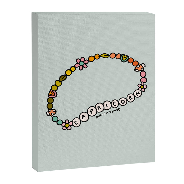 Capricorn Friendship Bracelet Canvas Print Gallery Image 1