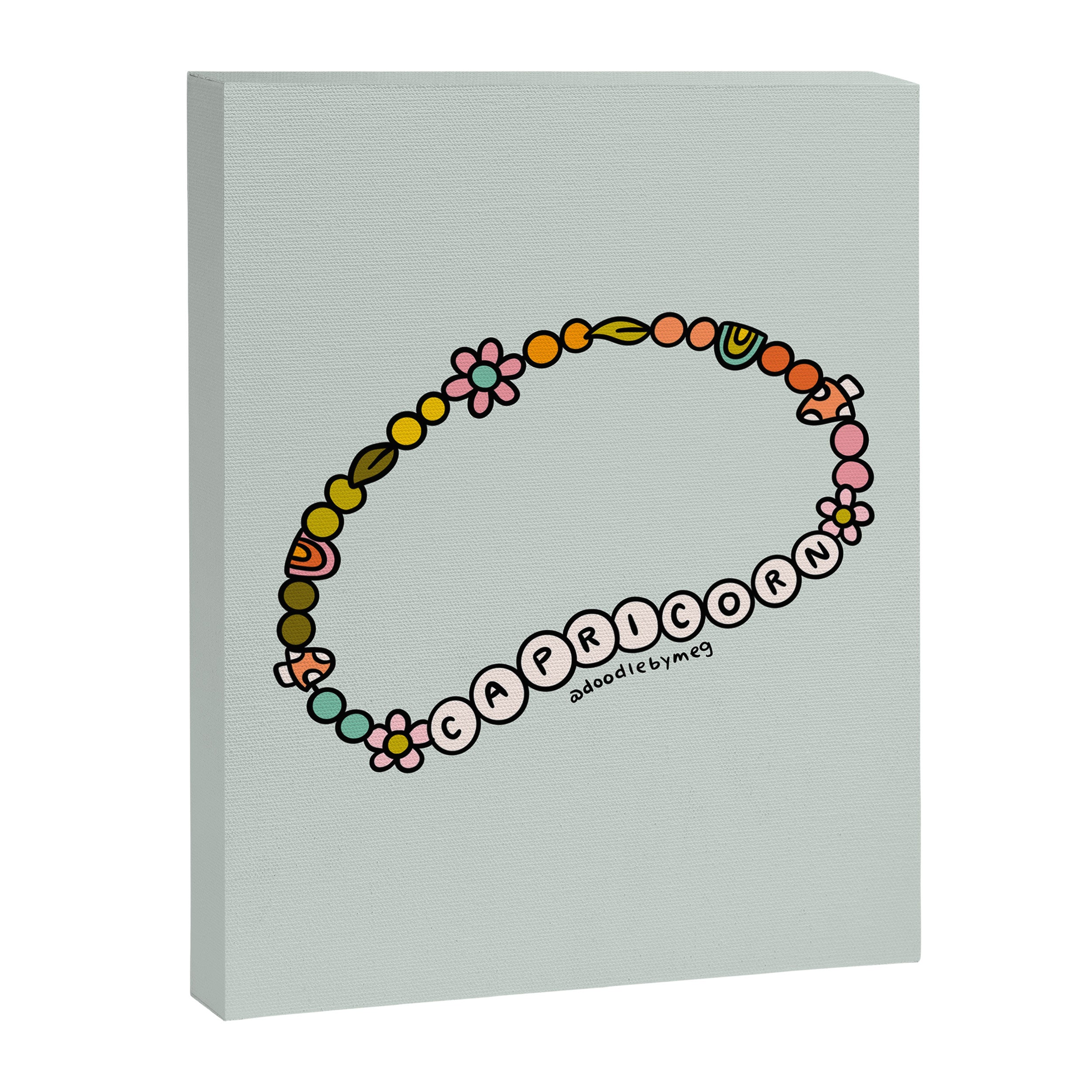 Capricorn Friendship Bracelet Canvas Print Gallery Image 8