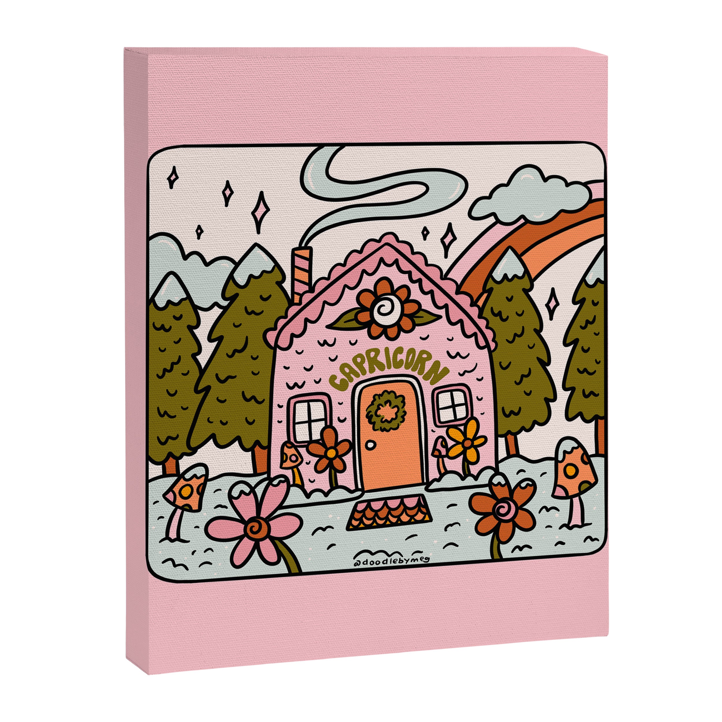 Capricorn Gingerbread House Canvas Print Gallery Image 8