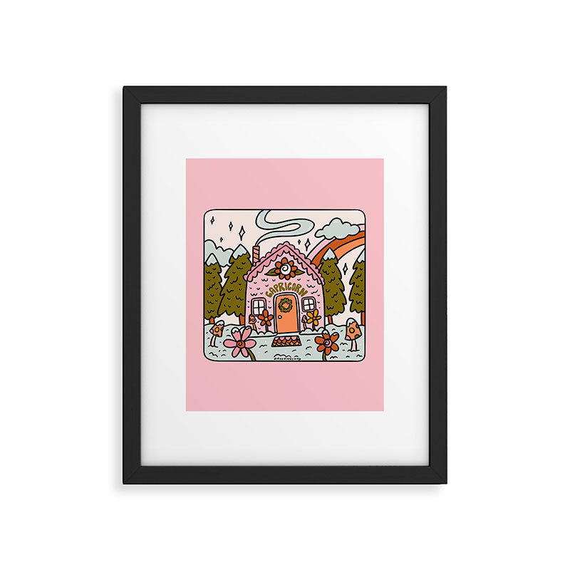 Capricorn Gingerbread House Framed Art Print Gallery Image 6