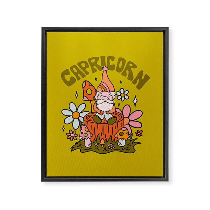 Capricorn Gnome Framed Canvas Print Gallery Image 1
