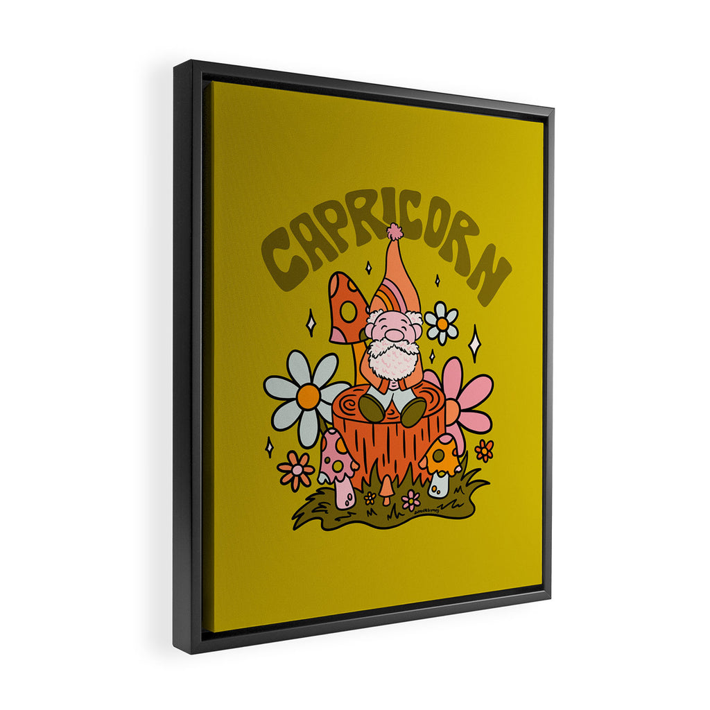 Capricorn Gnome Framed Canvas Print Gallery Image 2