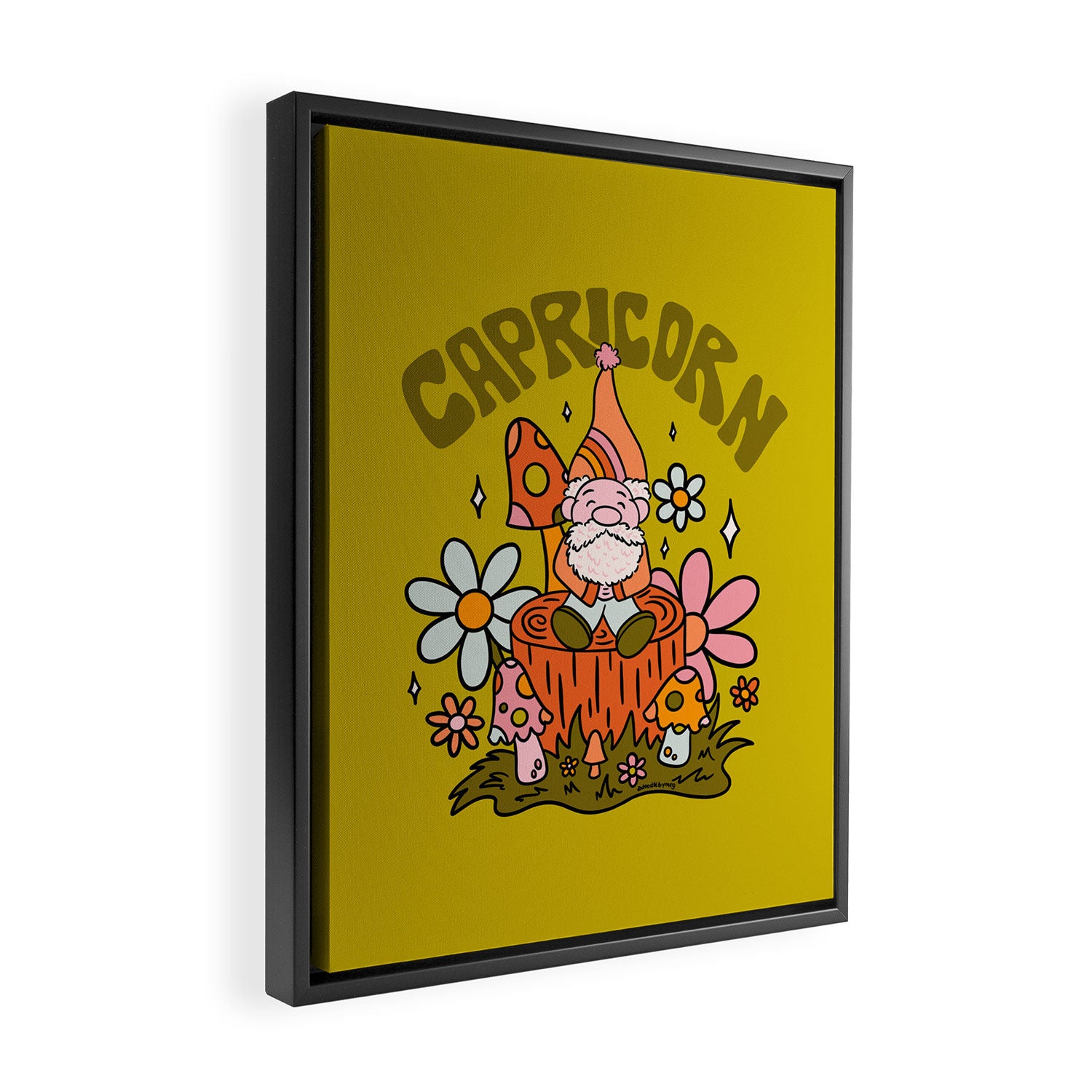 Capricorn Gnome Framed Canvas Print Gallery Image 2