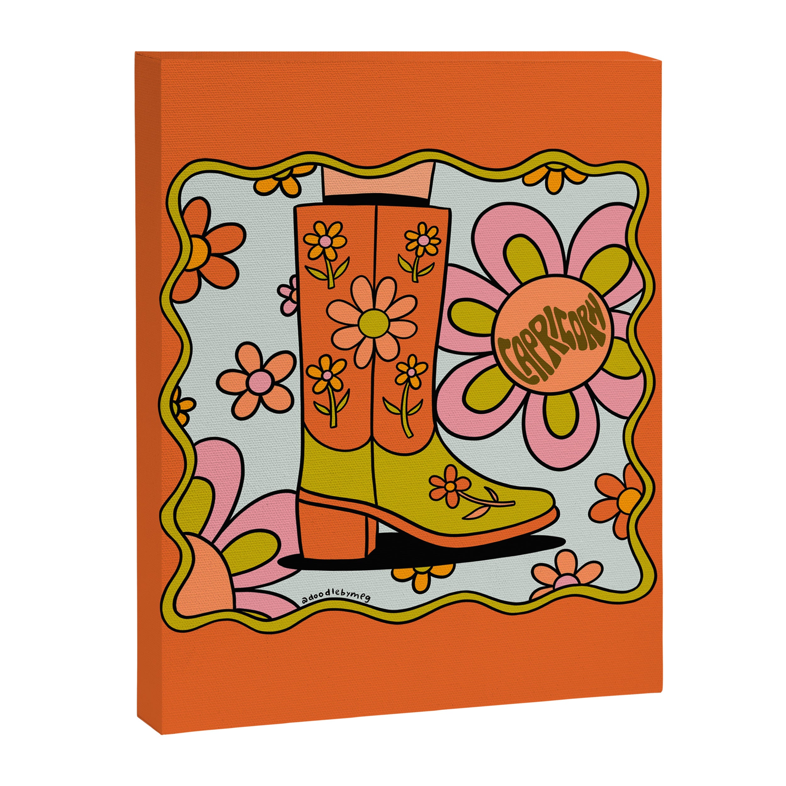 Capricorn Groovy Boot Canvas Print Gallery Image 8