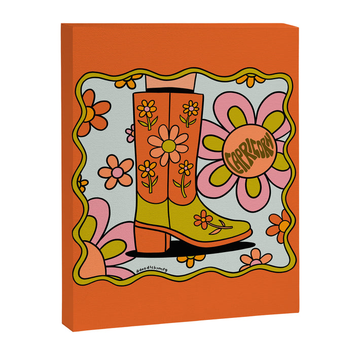 Capricorn Groovy Boot Canvas Print Gallery Image 1