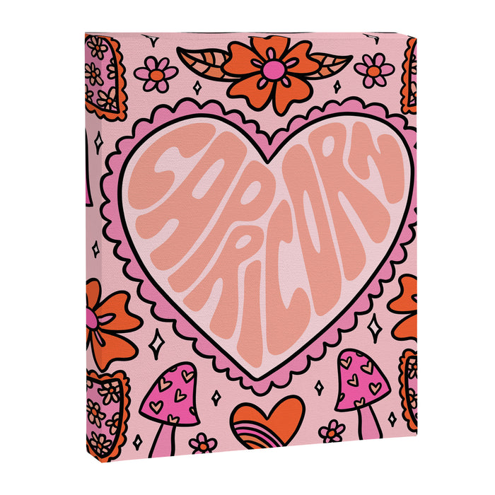 Capricorn Heart Canvas Print Gallery Image 1