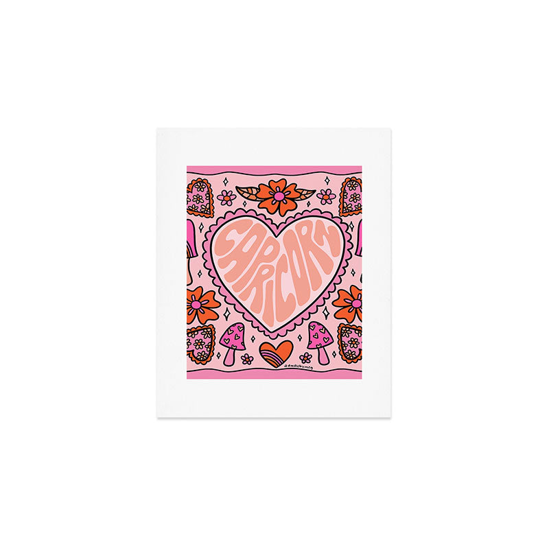 Capricorn Heart Art Print Gallery Image 1