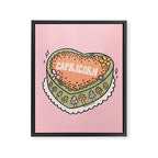 Capricorn Heart Cake Framed Canvas Print Gallery Image 8