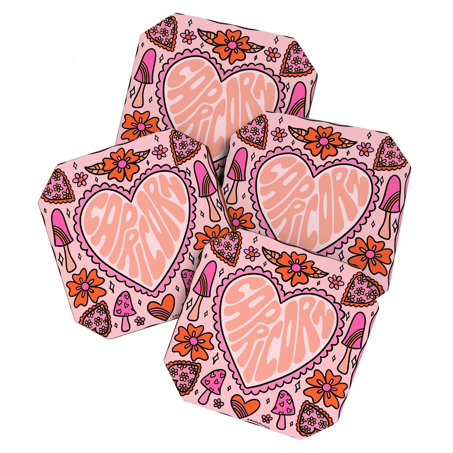 Capricorn Heart Coaster Gallery Image 1