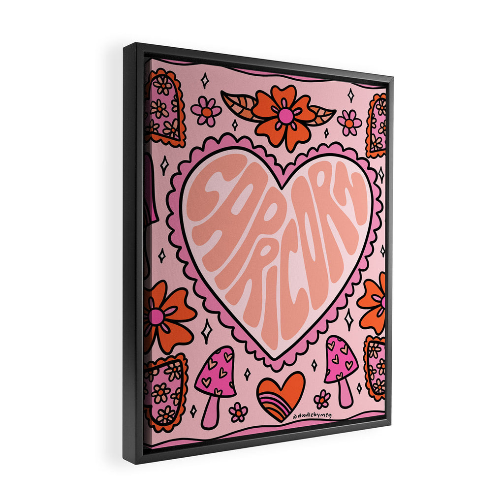 Capricorn Heart Framed Canvas Print Gallery Image 2