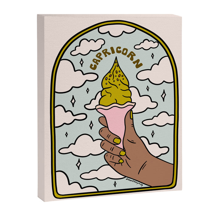 Capricorn Ice Cream Canvas Print Gallery Image 1