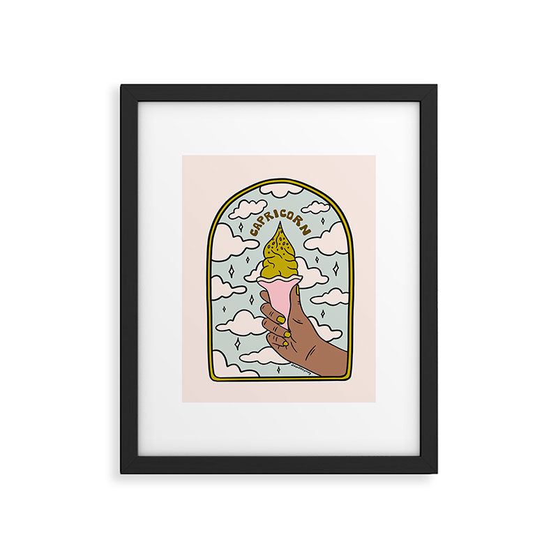 Capricorn Ice Cream Framed Art Print Gallery Image 6