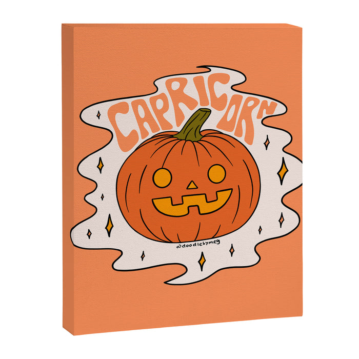 Capricorn Jack O Lantern Canvas Print Gallery Image 1