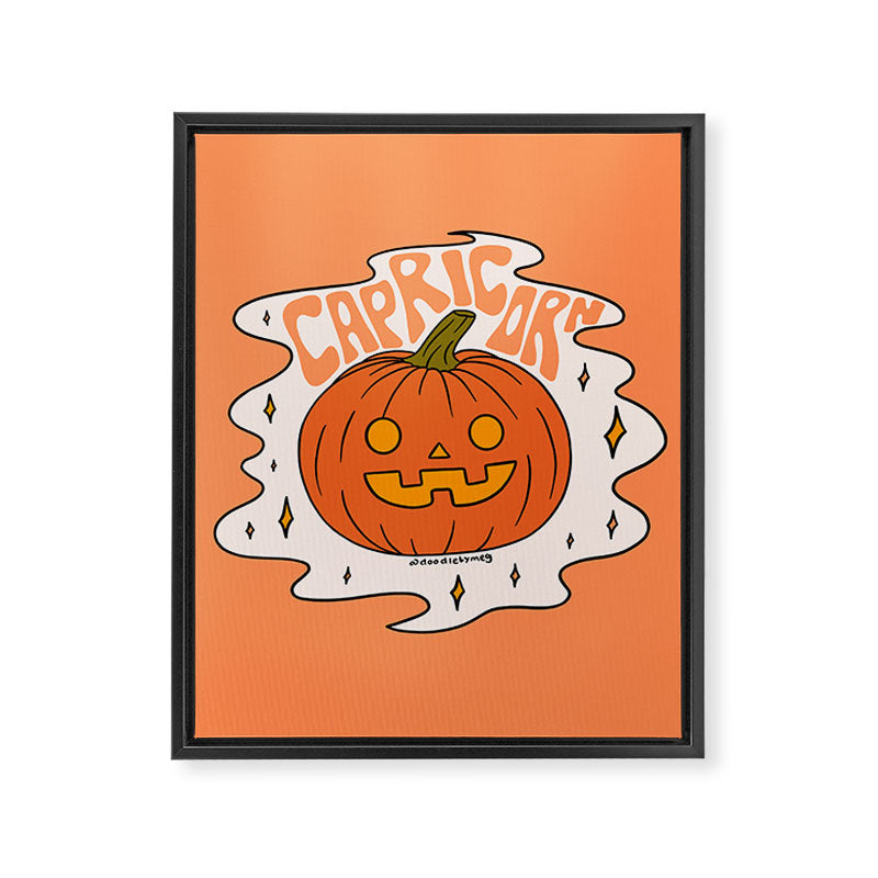 Capricorn Jack O Lantern Framed Canvas Print Gallery Image 8