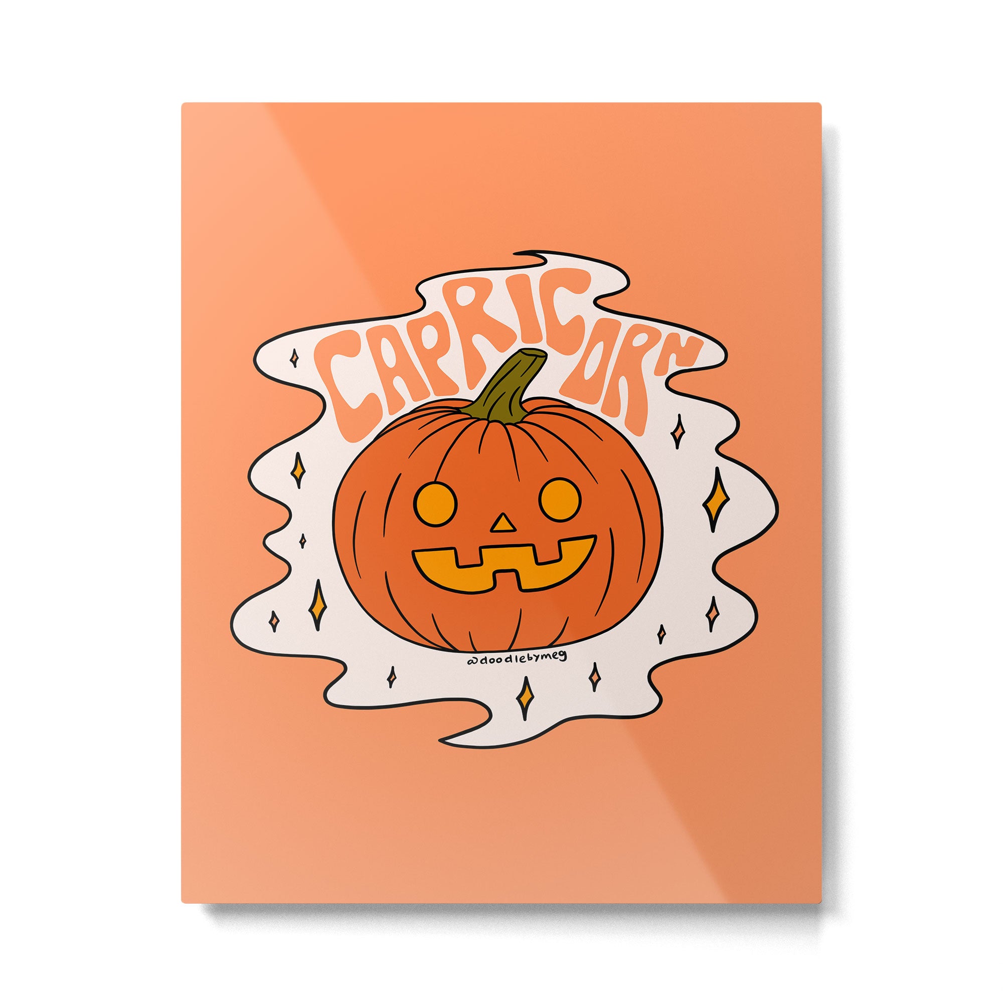 Capricorn Jack O Lantern Metal Print Gallery Image 6