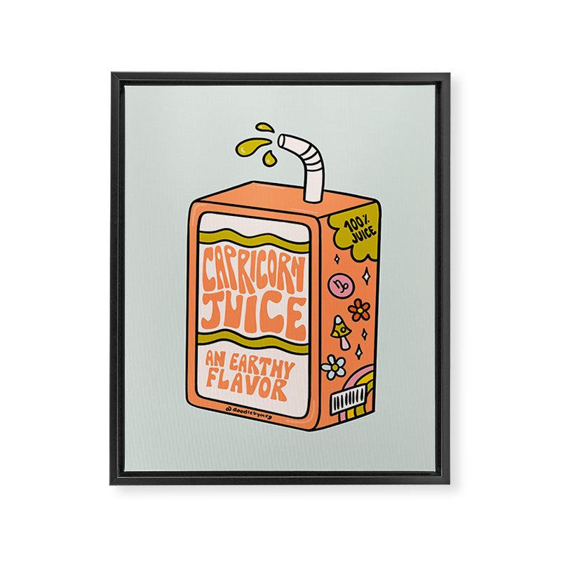 Capricorn Juice Box Framed Canvas Print Gallery Image 8