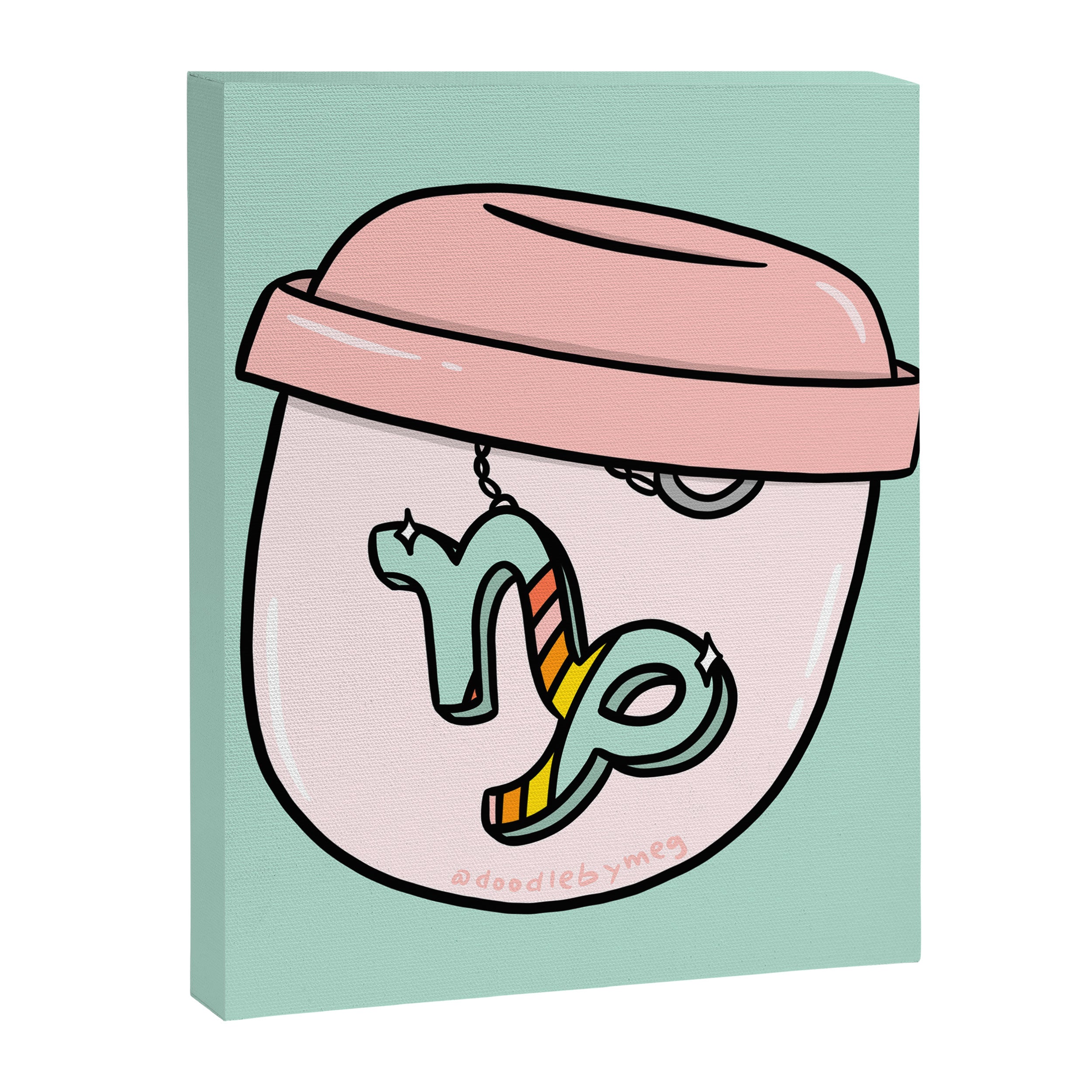 Capricorn Keychain Canvas Print Gallery Image 8