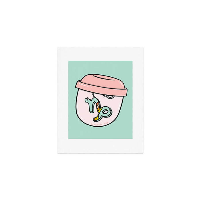 Capricorn Keychain Art Print Gallery Image 1