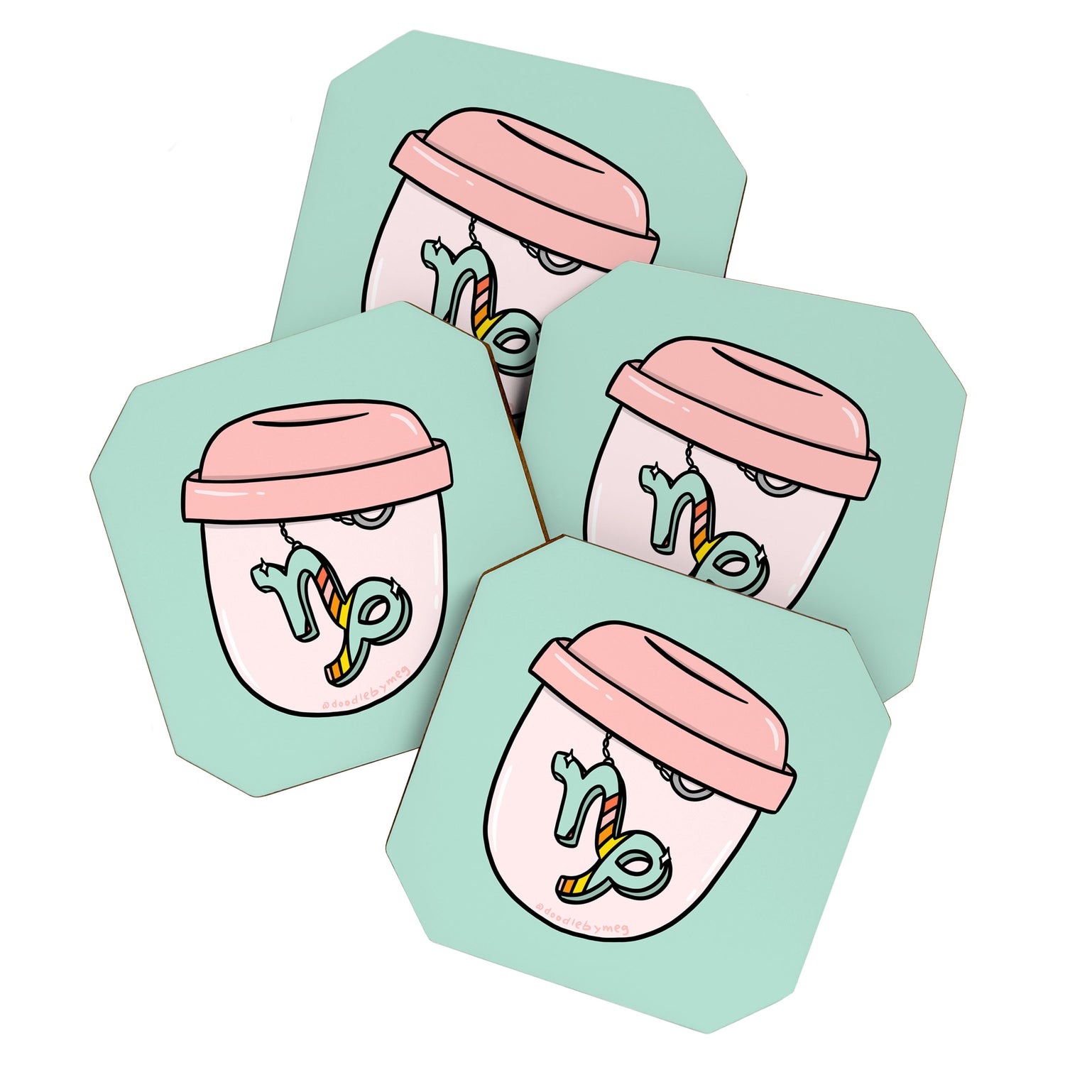 Capricorn Keychain Coaster Gallery Image 1