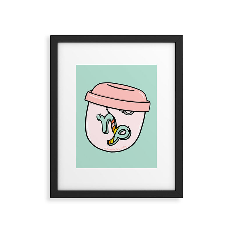 Capricorn Keychain Framed Art Print Gallery Image 6