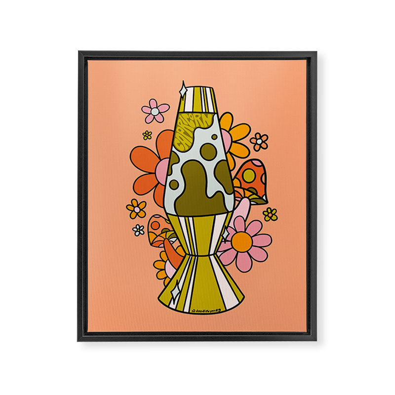 Capricorn Lava Lamp Framed Canvas Print Gallery Image 8