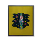 Capricorn Lava Lamp Framed Canvas Print Gallery Image 8