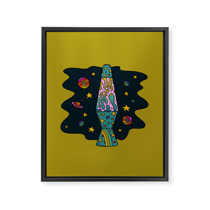 Capricorn Lava Lamp Framed Canvas Print Gallery Image 1