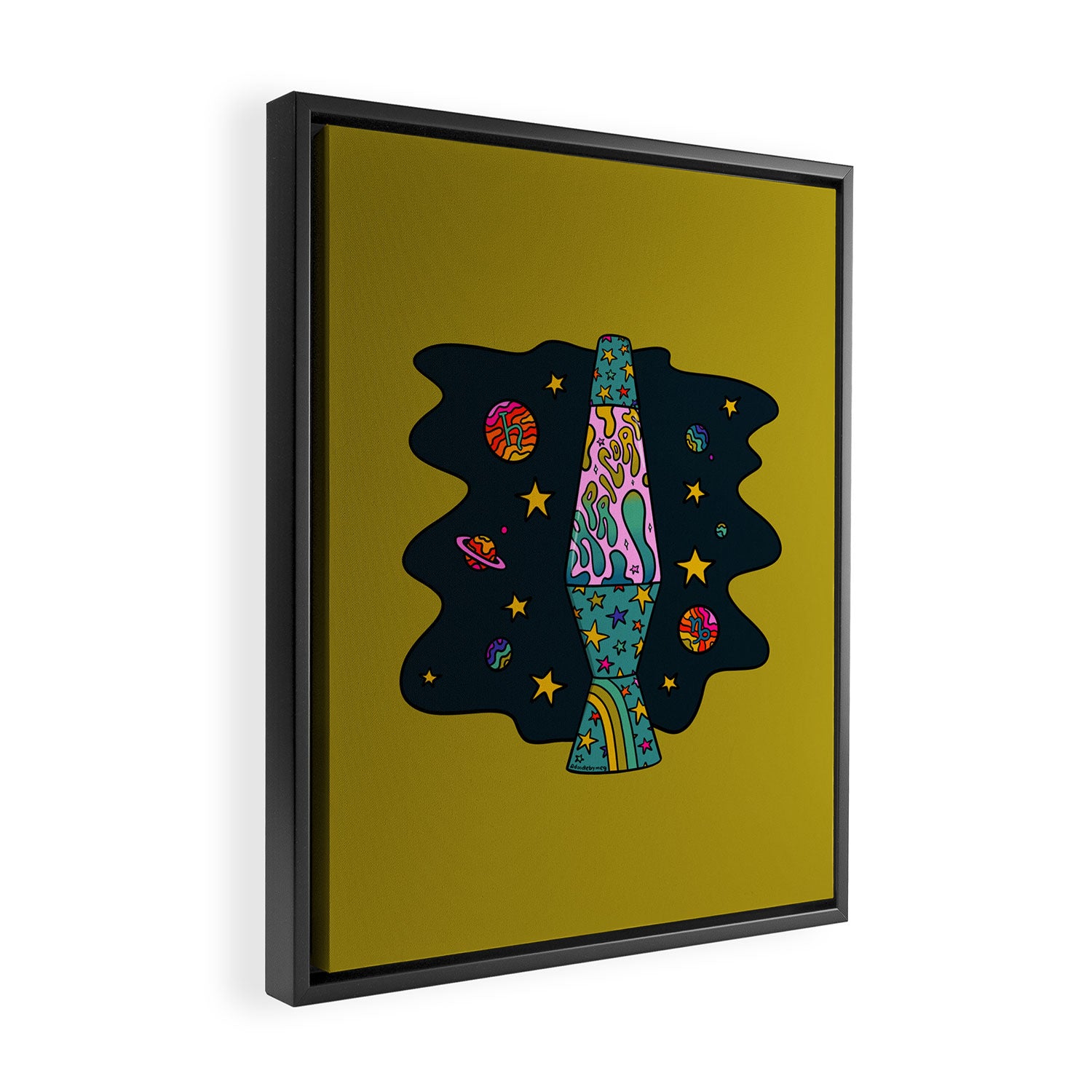 Capricorn Lava Lamp Framed Canvas Print Gallery Image 2