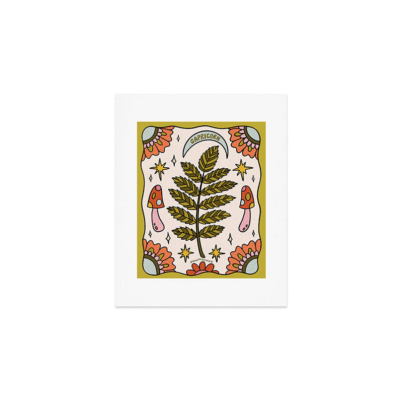Capricorn Leaf Art Print Gallery Image 1