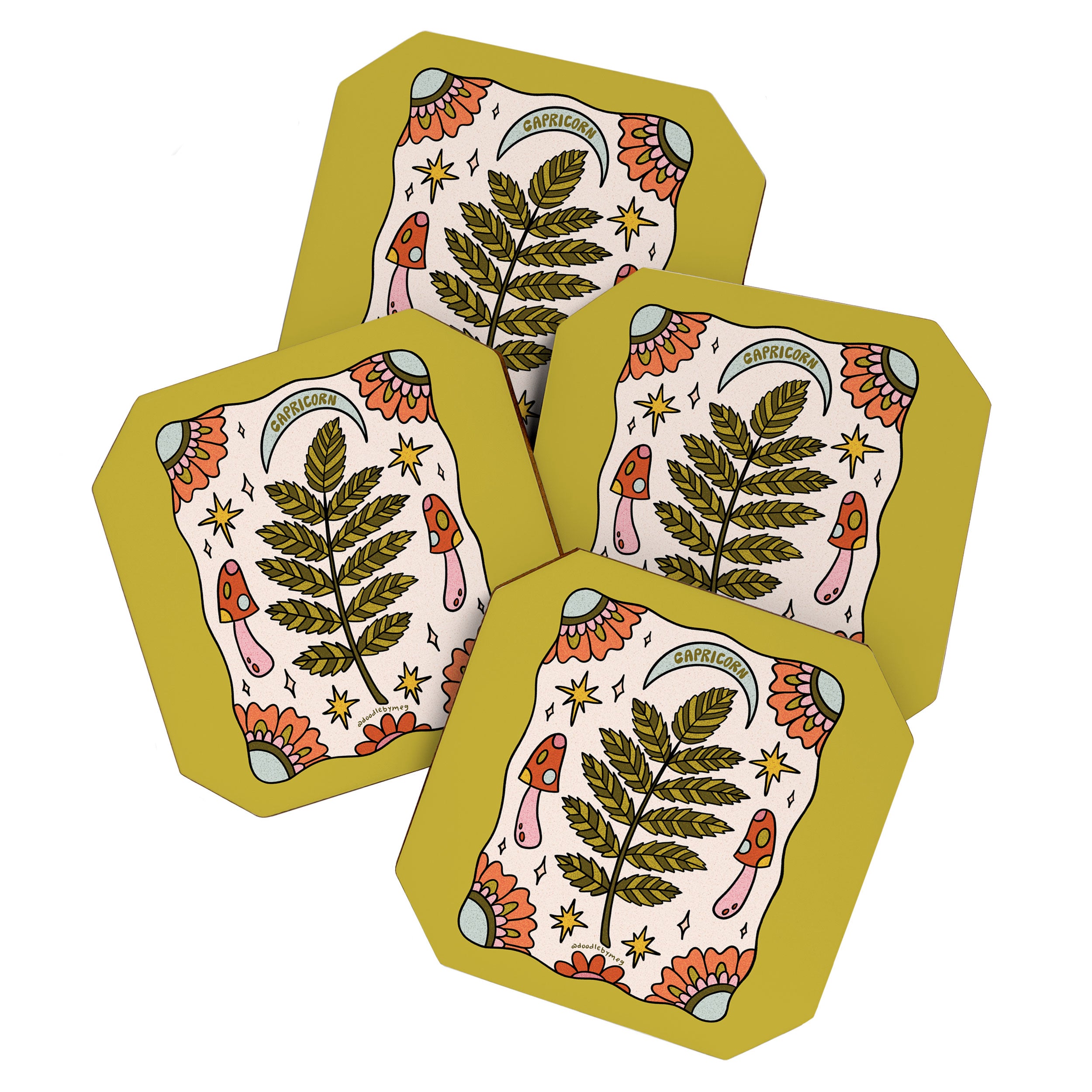 Capricorn Leaf Coaster Gallery Image 1