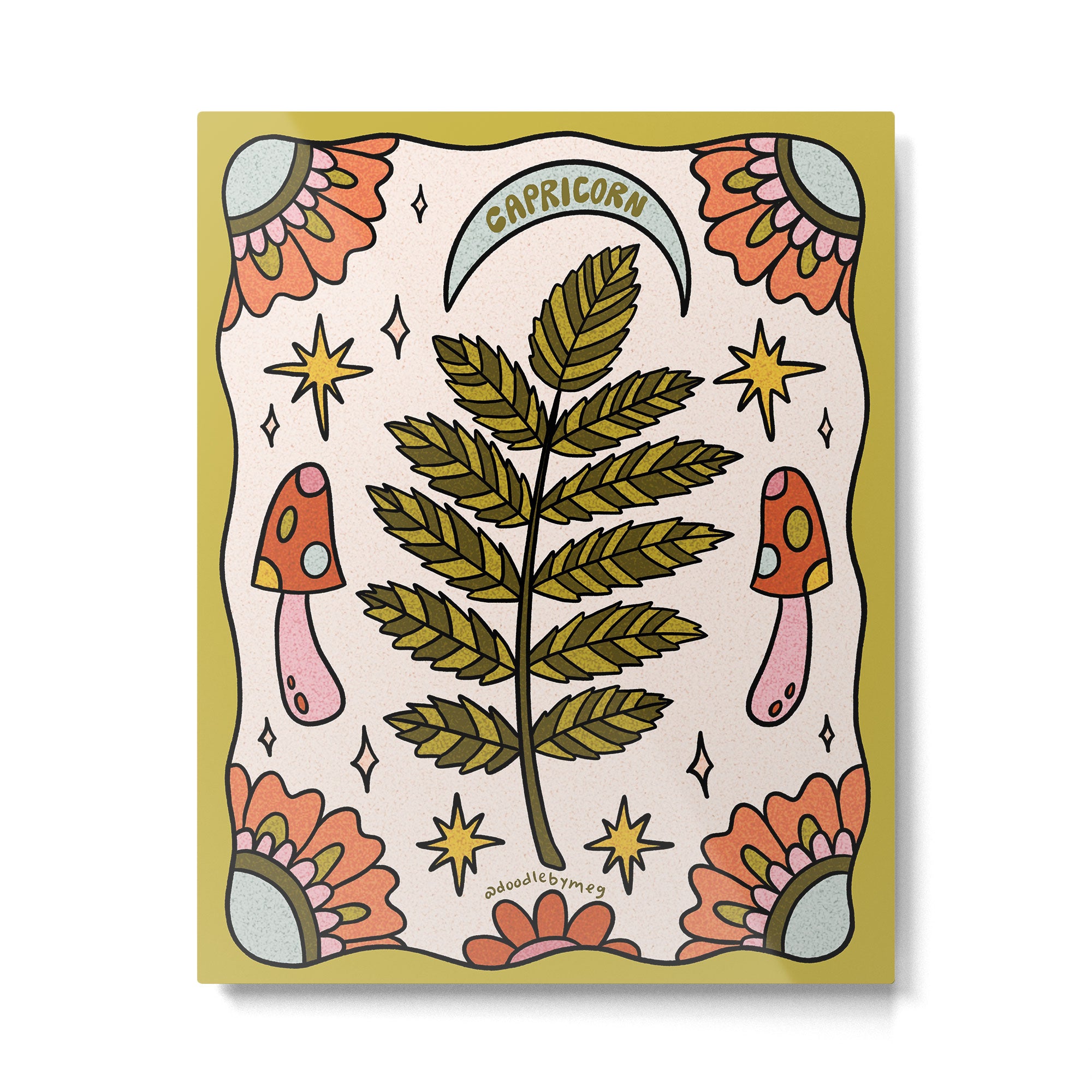 Capricorn Leaf Metal Print Gallery Image 6