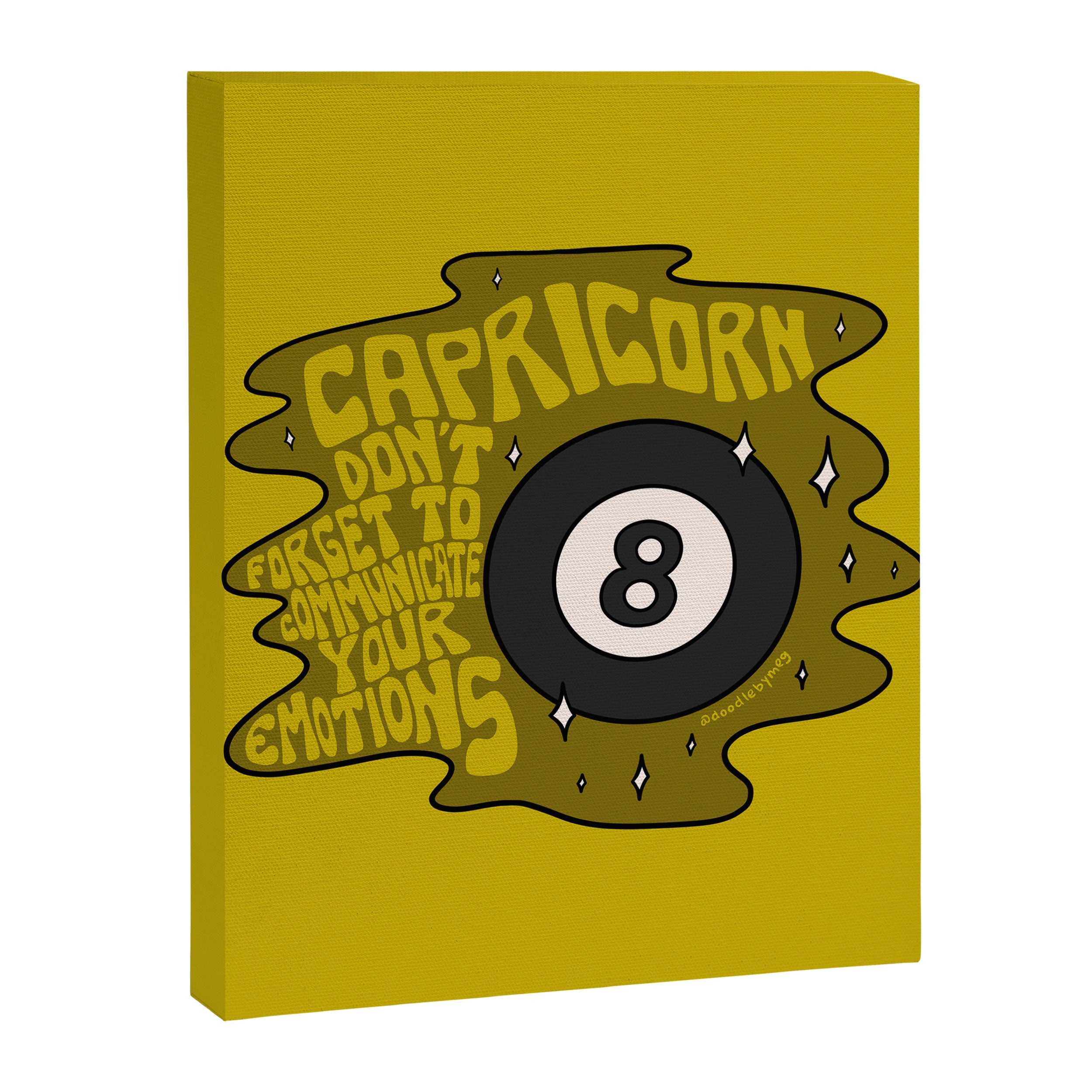 Capricorn Magic 8 Ball Canvas Print Gallery Image 8
