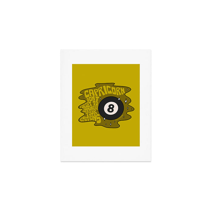 Capricorn Magic 8 Ball Art Print Gallery Image 1
