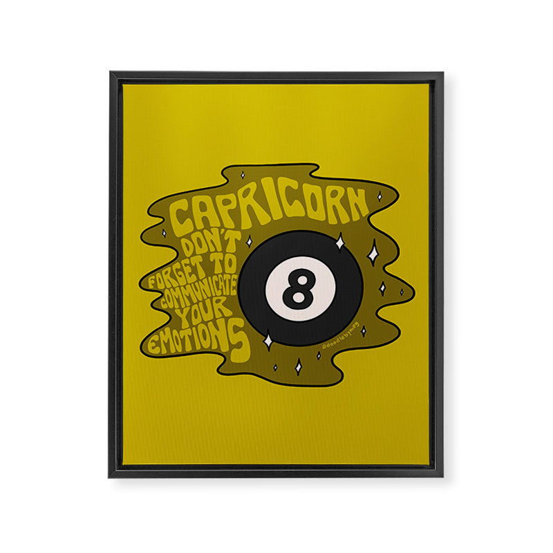 Capricorn Magic 8 Ball Framed Canvas Print Gallery Image 8