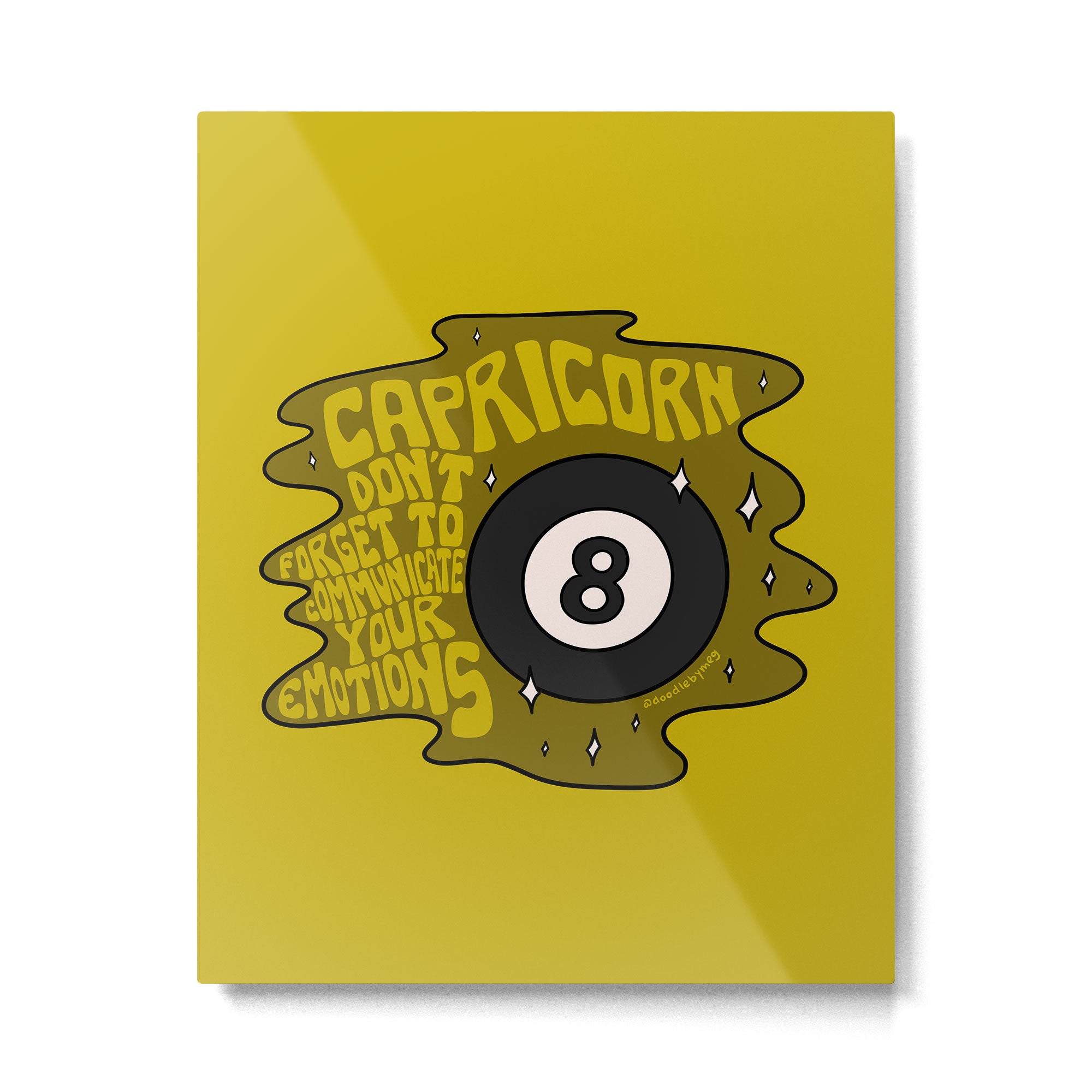 Capricorn Magic 8 Ball Metal Print Gallery Image 6