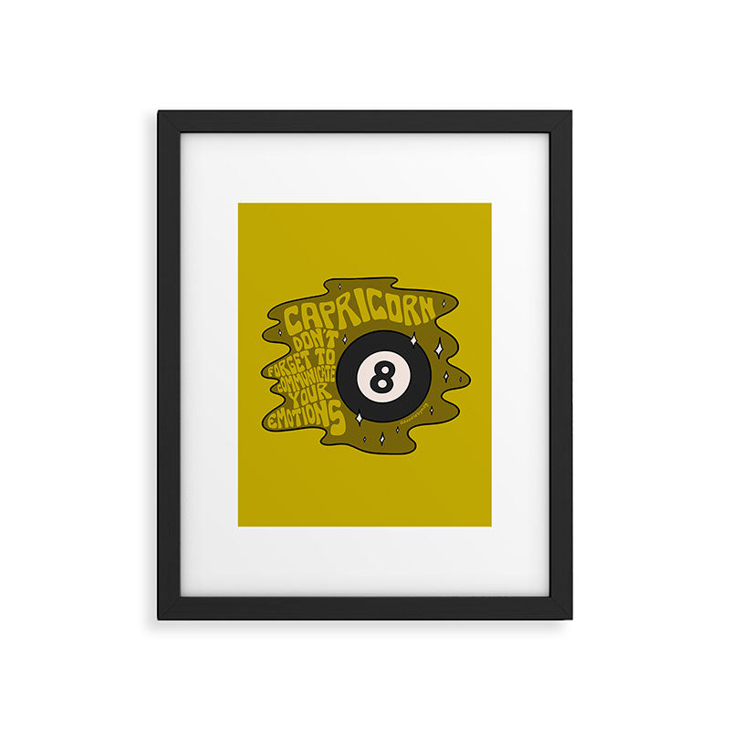 Capricorn Magic 8 Ball Framed Art Print Gallery Image 6