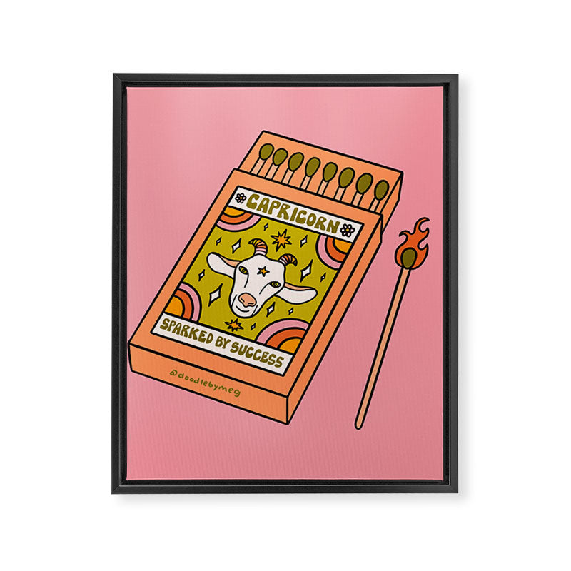 Capricorn Matchbox Framed Canvas Print Gallery Image 8