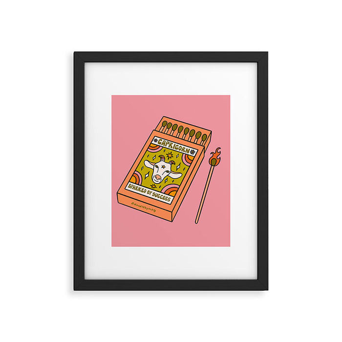 Capricorn Matchbox Framed Art Print Gallery Image 1