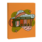 Capricorn Mid Century House Canvas Print Gallery Image 8