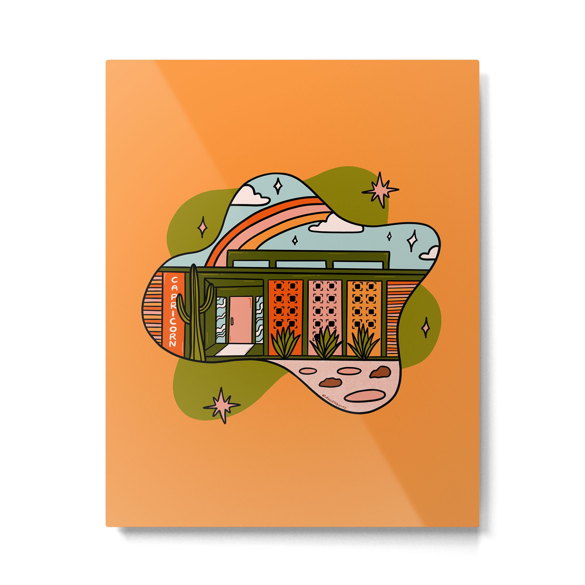 Capricorn Mid Century House Metal Print Gallery Image 6