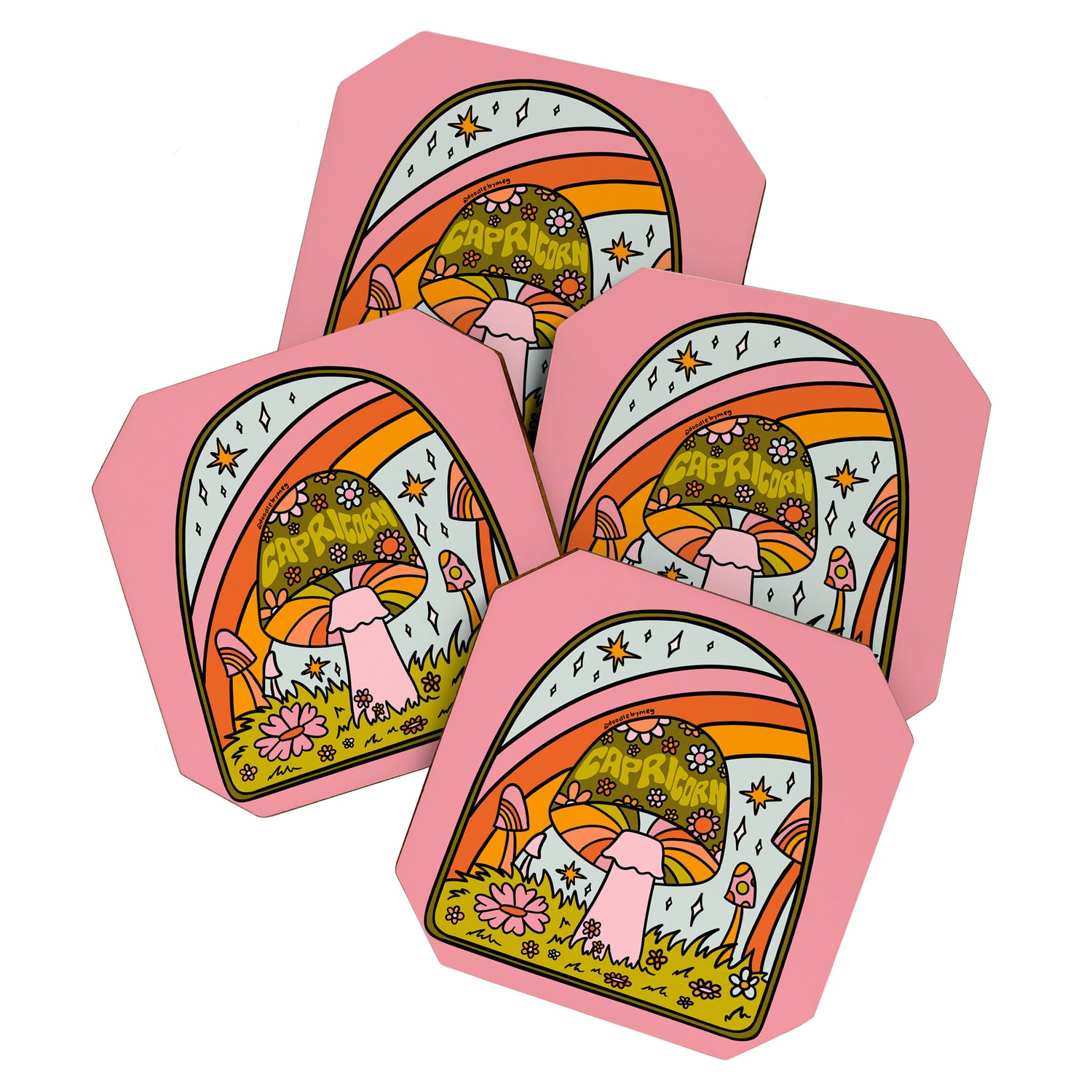 Capricorn Mushroom Coaster Gallery Image 1