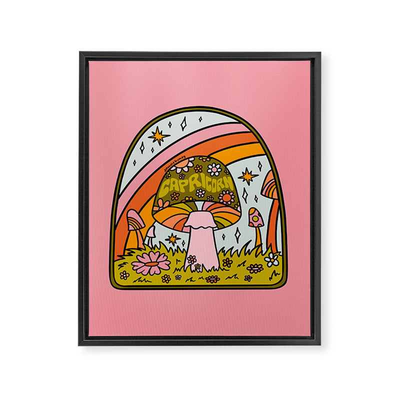 Capricorn Mushroom Framed Canvas Print Gallery Image 8