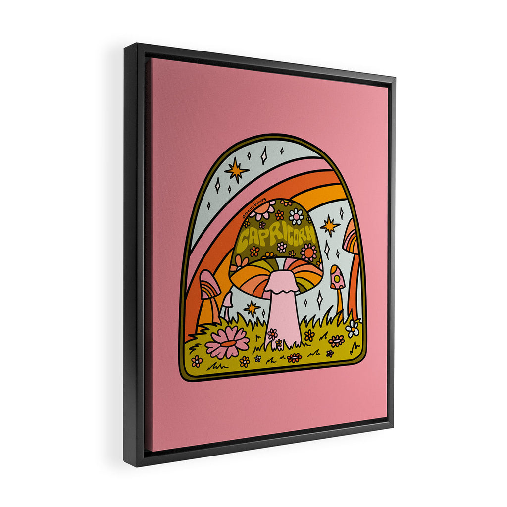 Capricorn Mushroom Framed Canvas Print Gallery Image 2