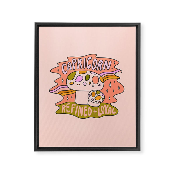 Capricorn Mushroom Framed Canvas Print Gallery Image 1