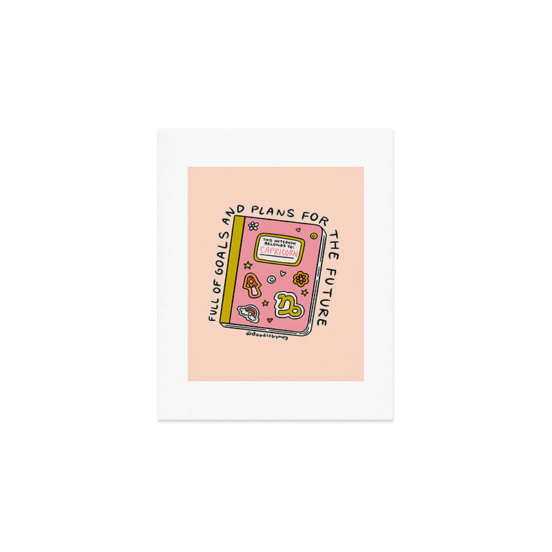 Capricorn Notebook Art Print Gallery Image 1