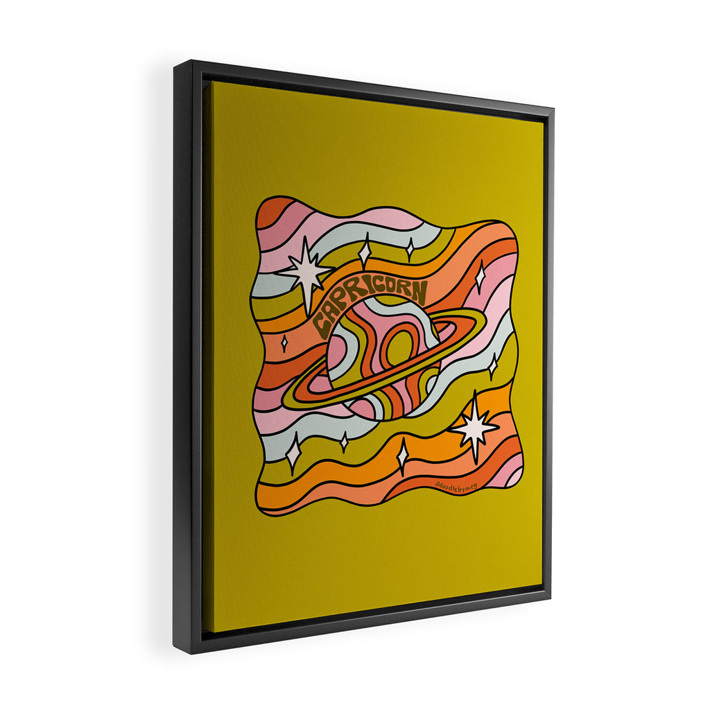 Capricorn Planet Framed Canvas Print Gallery Image 2