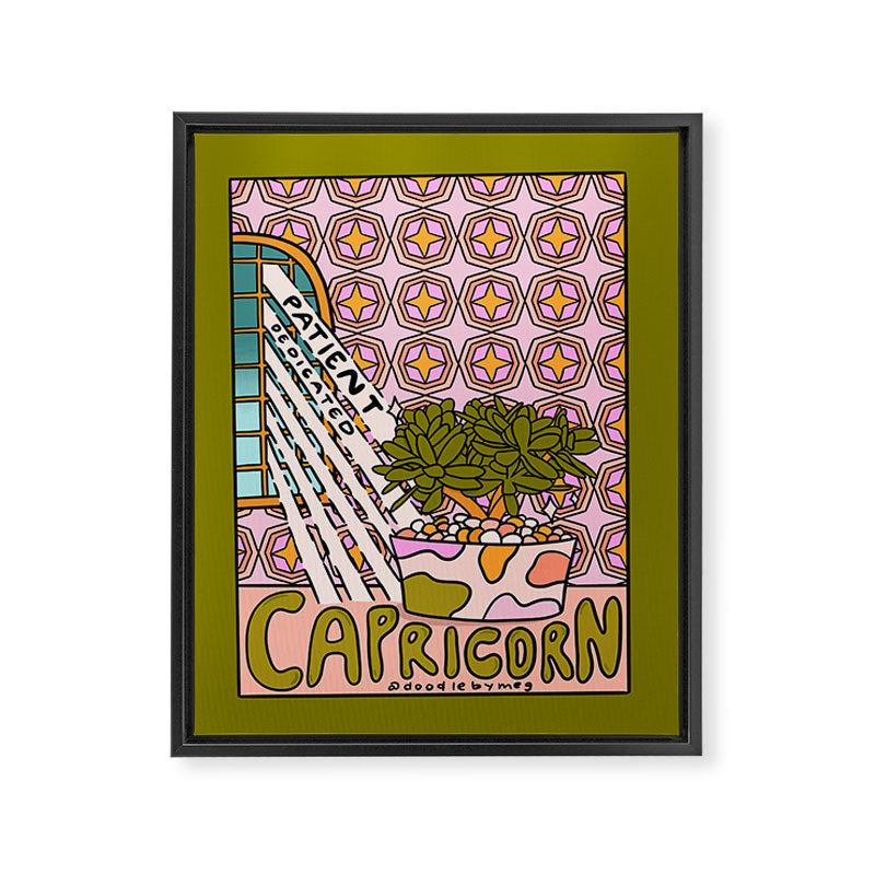 Capricorn Plant Framed Canvas Print Gallery Image 8