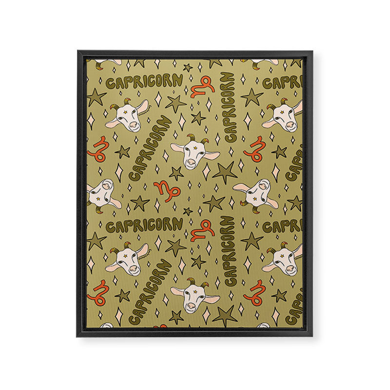 Capricorn Print Framed Canvas Print Gallery Image 8