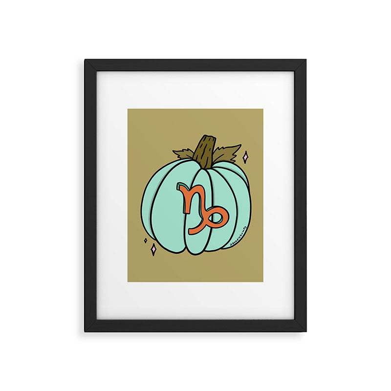 Capricorn Pumpkin Framed Art Print Gallery Image 6
